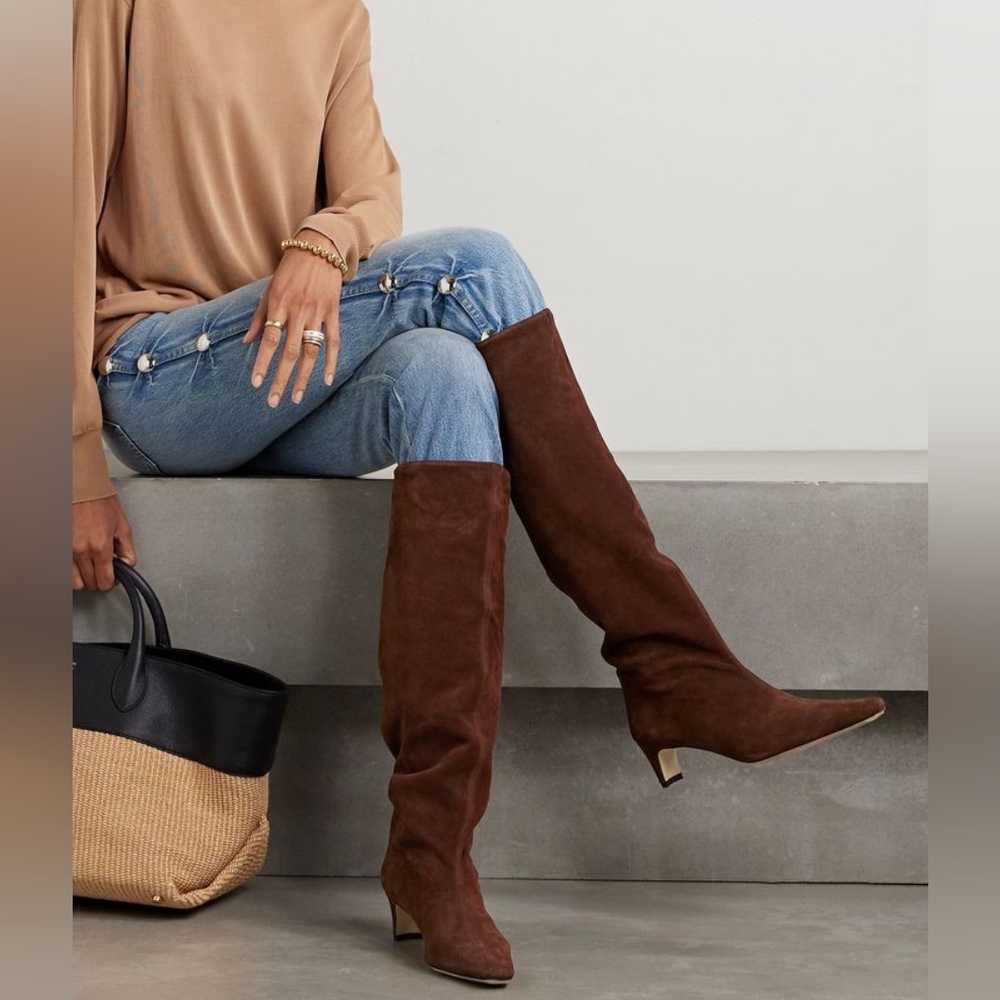 VINTAGE Leather Slouchy Boots